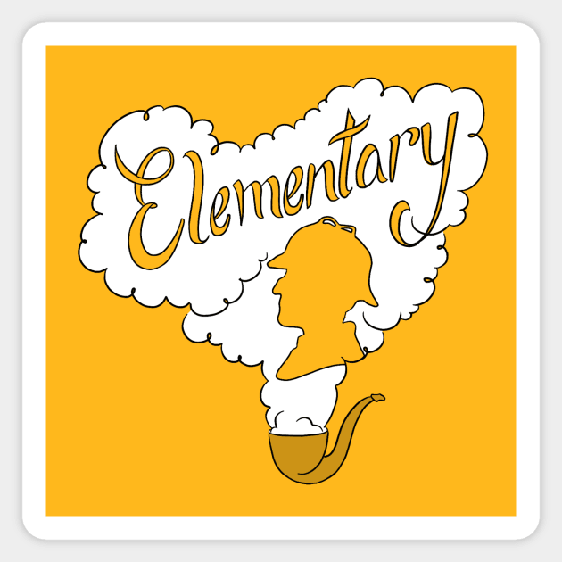 Elementary Sticker by Murder & Mayhem